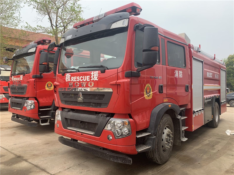Hot sale 12ton HOWO dry powder fire fighting truck1